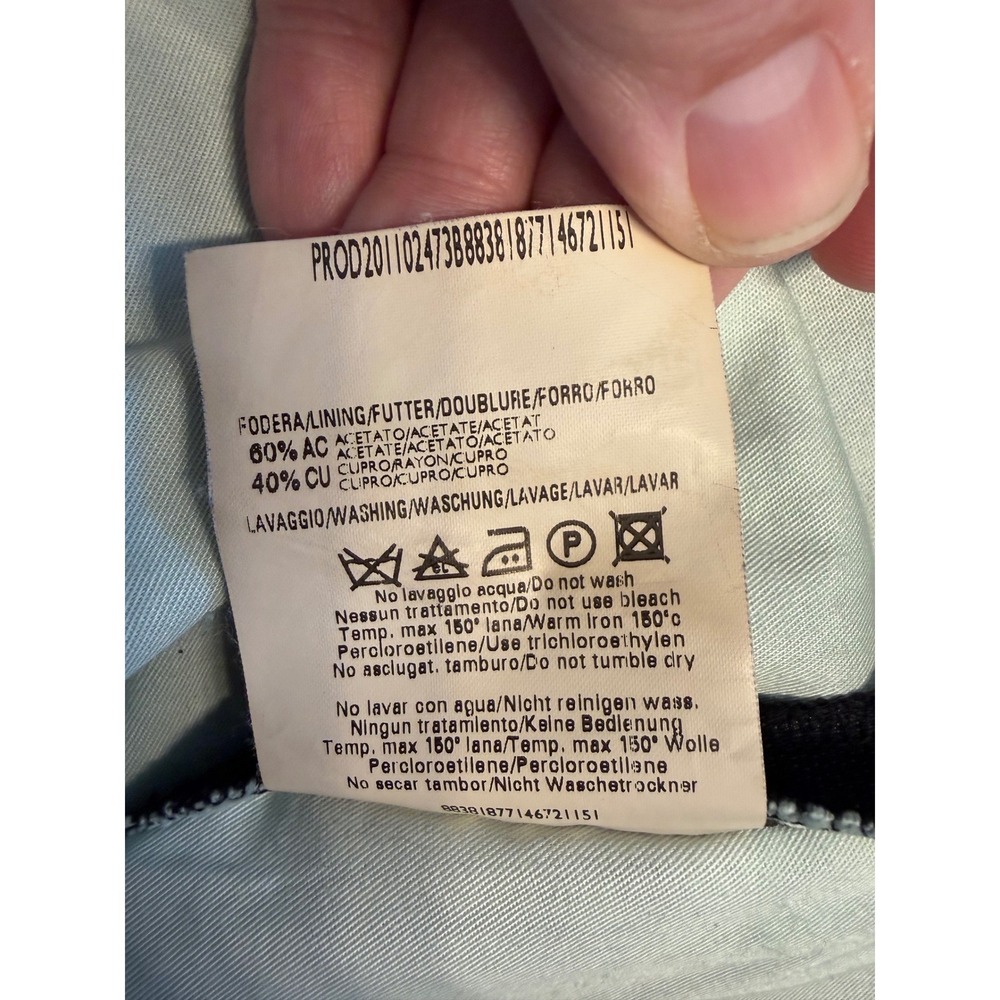 Zanella Nordstrom Mens Charcoal Gray Pleated Wool Dress Pants Italy 36x32 111164 - Picture 7 of 8